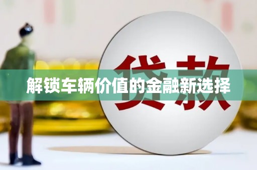 枣庄解锁车辆价值的金融新选择