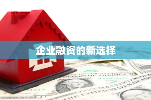 枣庄企业融资的新选择