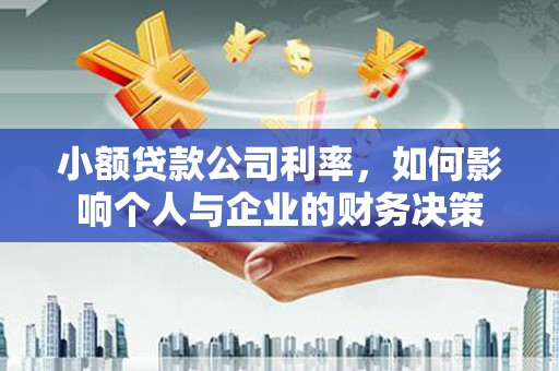 枣庄小额贷款公司利率，如何影响个人与企业的财务决策