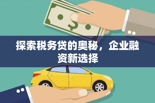 枣庄探索税务贷的奥秘，企业融资新选择