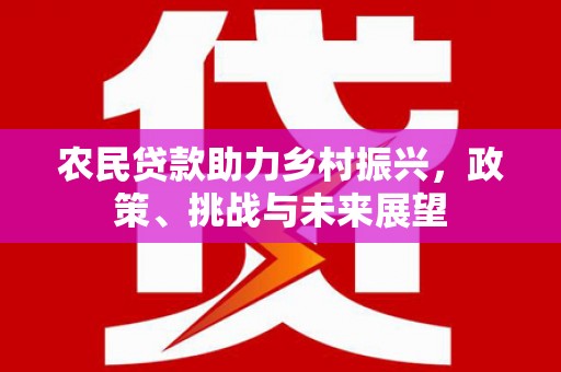 枣庄农民贷款助力乡村振兴，政策、挑战与未来展望