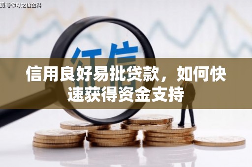 枣庄信用良好易批贷款，如何快速获得资金支持