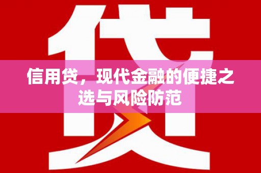 枣庄信用贷，现代金融的便捷之选与风险防范