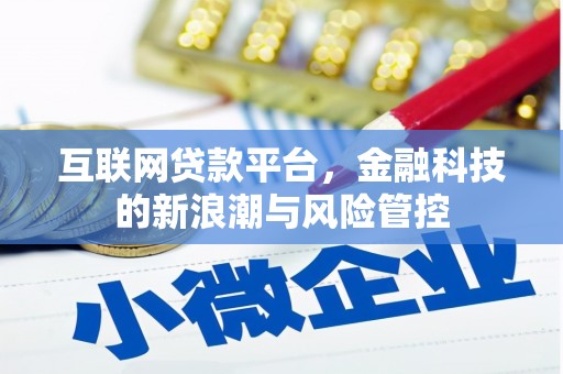 枣庄互联网贷款平台，金融科技的新浪潮与风险管控