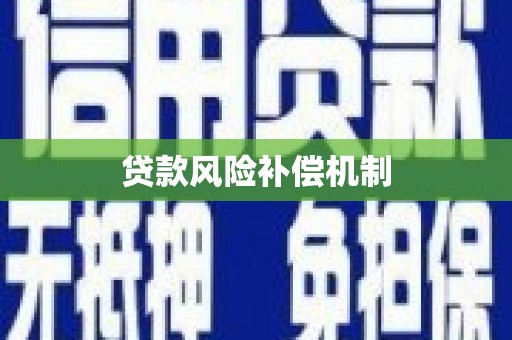 枣庄贷款风险补偿机制